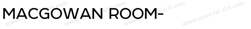 MACGOWAN ROOM字体转换